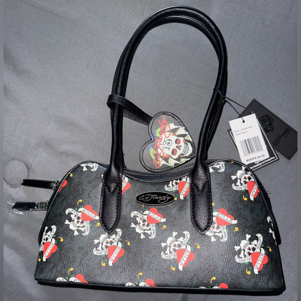 Ed Hardy skull shoulder bag